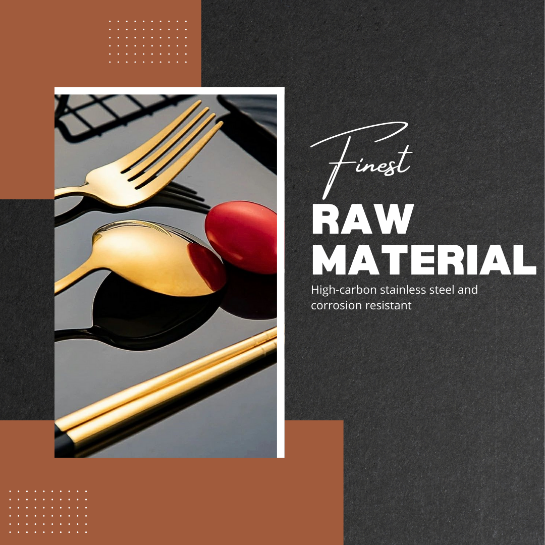 Travora | 4-Piece Stainless Steel Travel Cutlery Set with Box