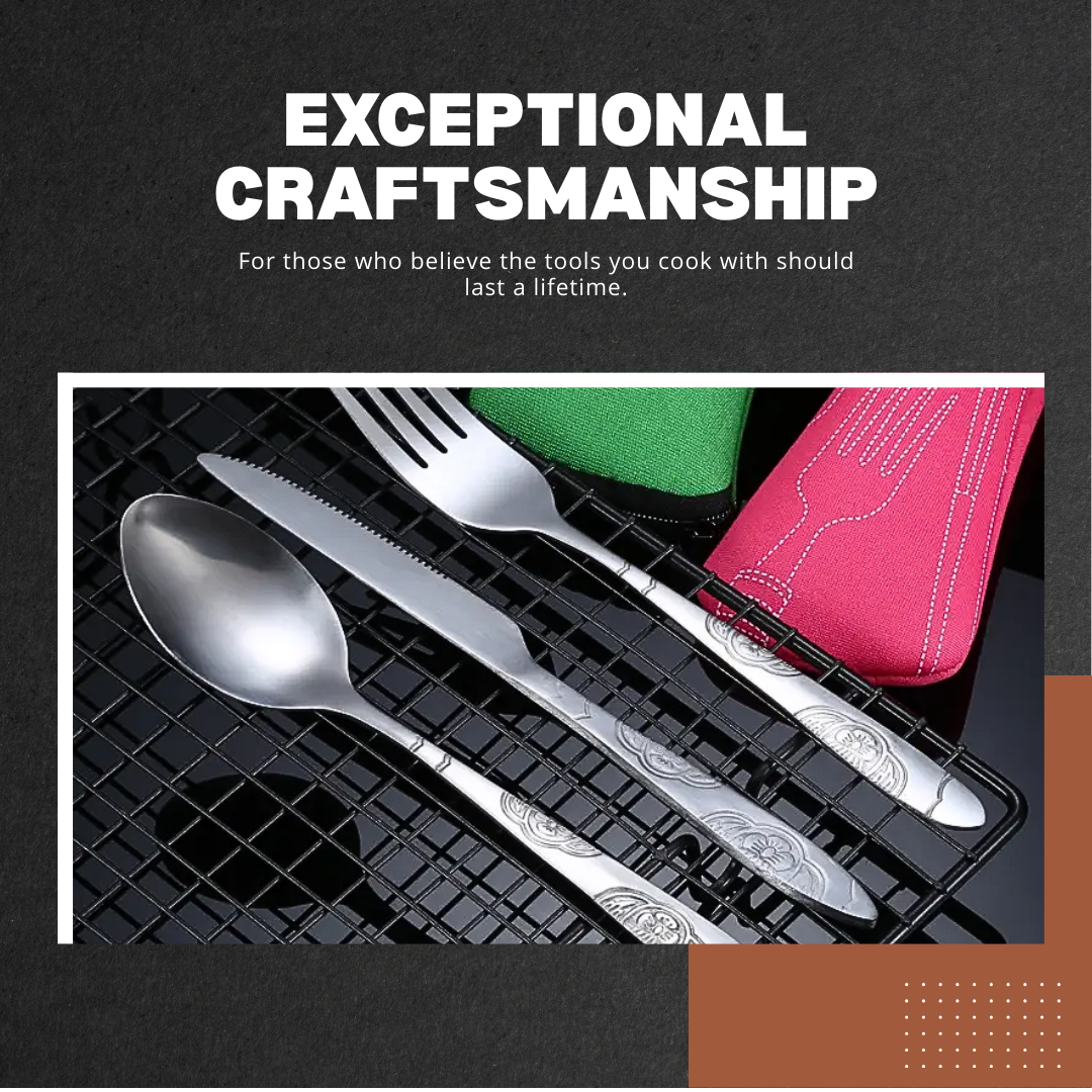 Veloria | 4-Piece Vintage Stainless Steel Cutlery Set