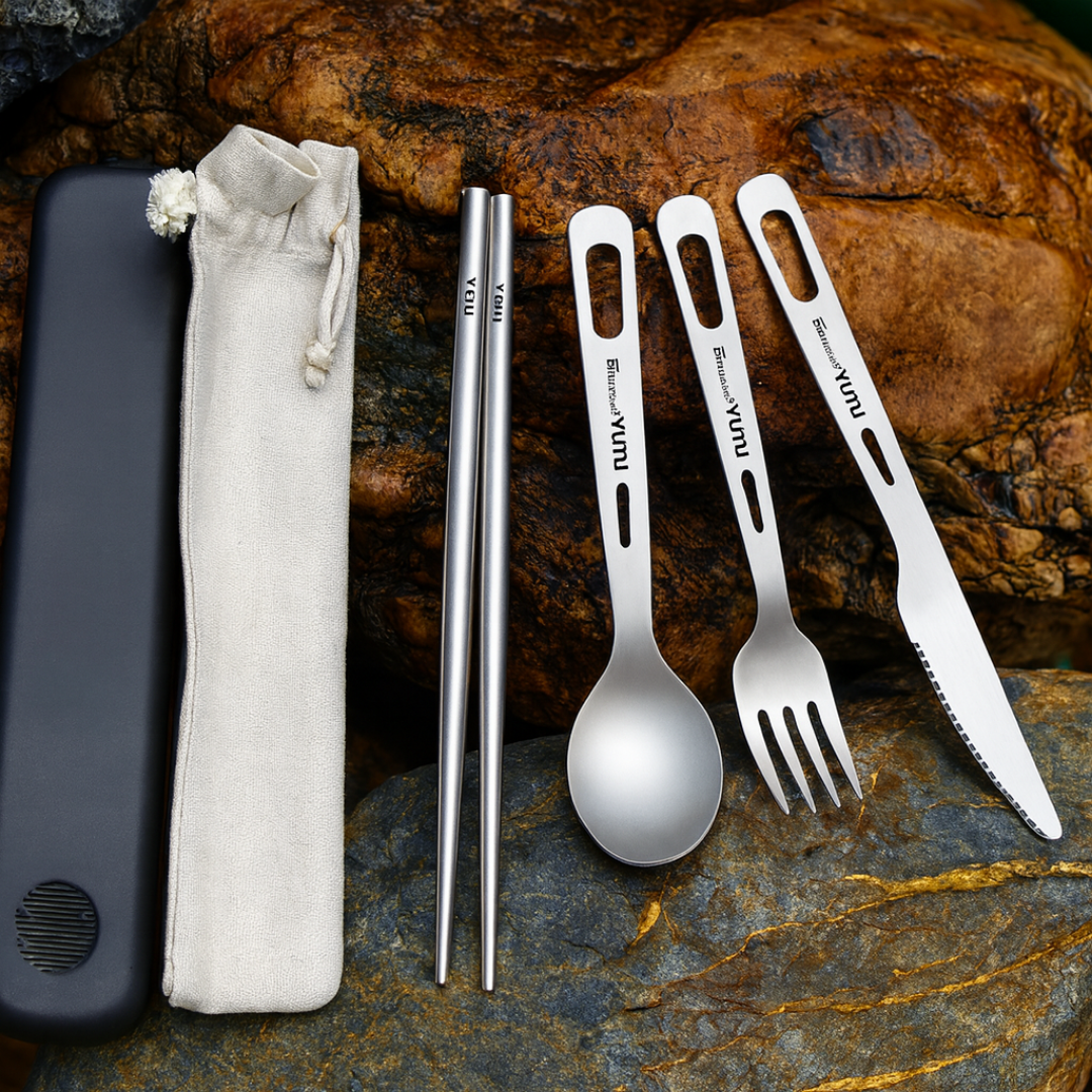 Frostura | Titanium Outdoor Travel Cutlery Set