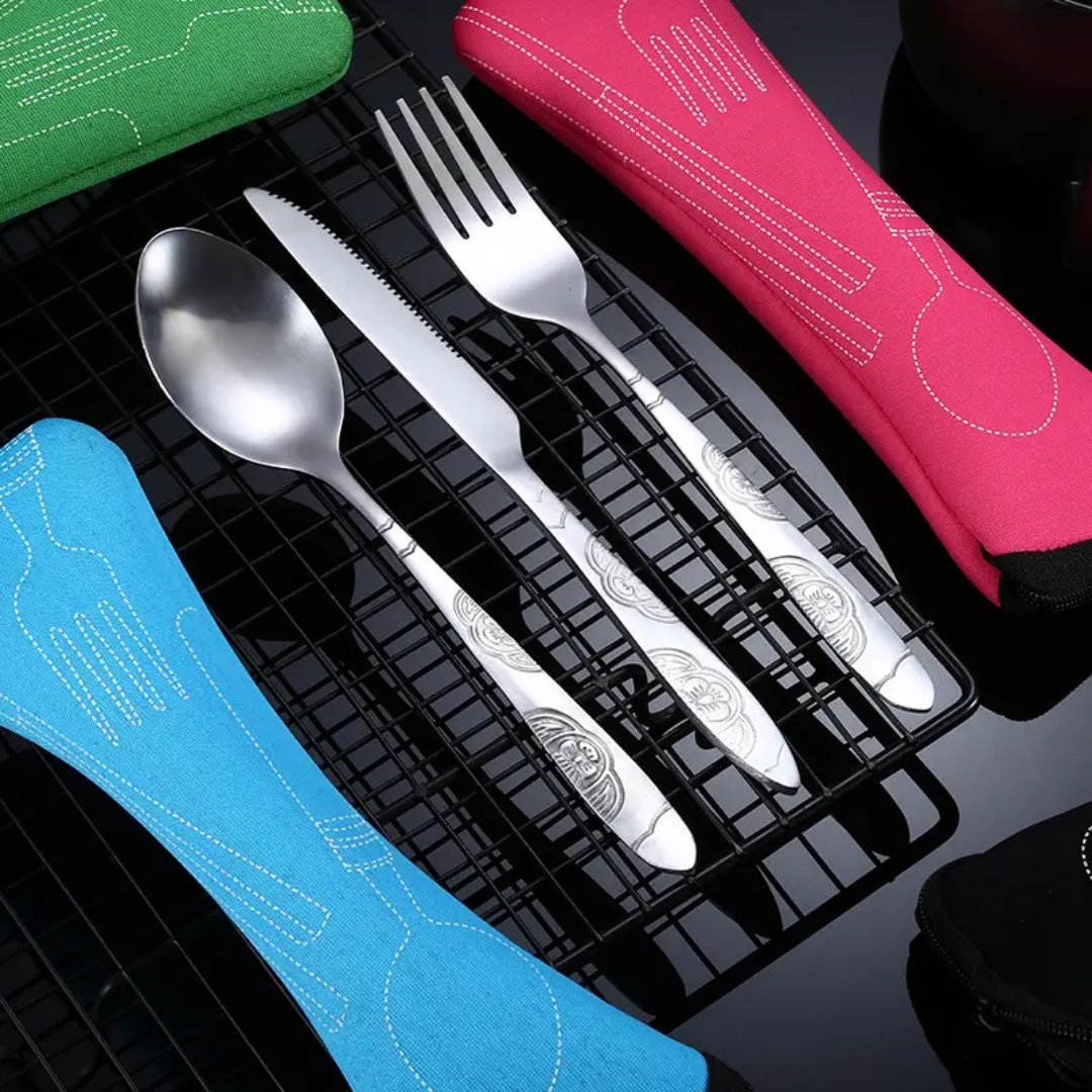 Veloria | 4-Piece Vintage Stainless Steel Cutlery Set