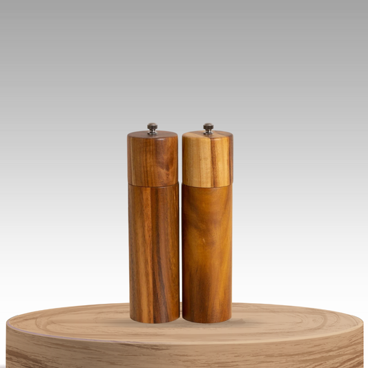 Auralyn | Acacia Wood Salt and Pepper Grinder Set