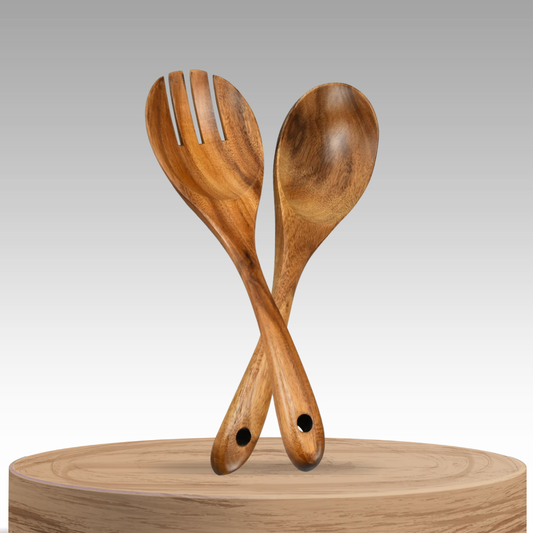 Alvara | Acacia Wood Salad Serving Set