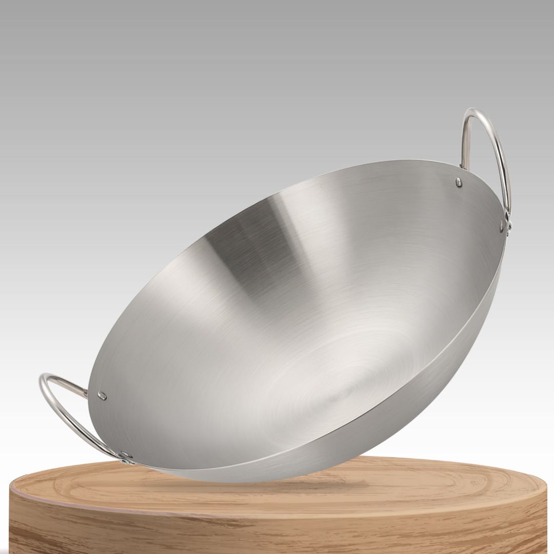 Gastrova | Heavy-Duty Stainless Steel Wok with Handles