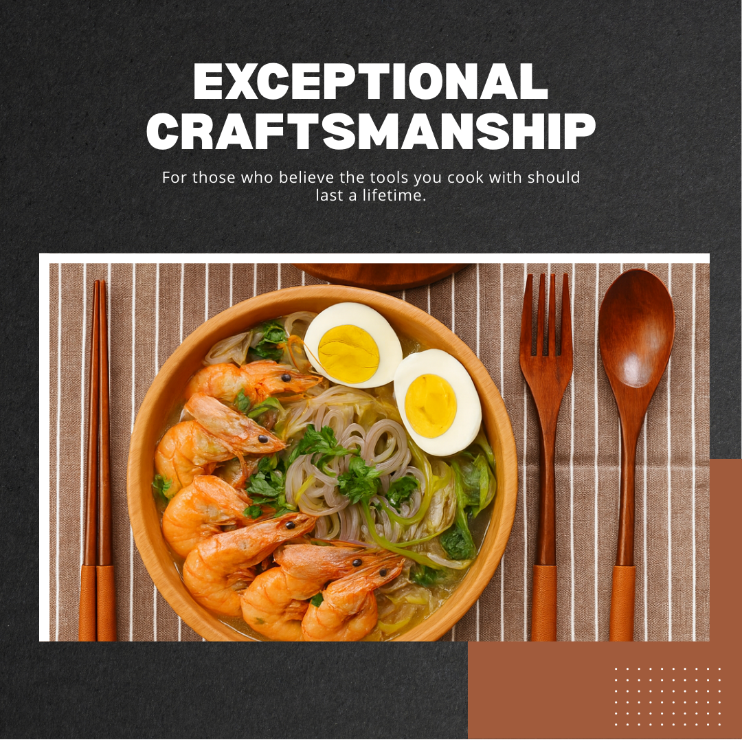 EcoWoodie | 3‑Piece Handmade Wooden Dinner Set