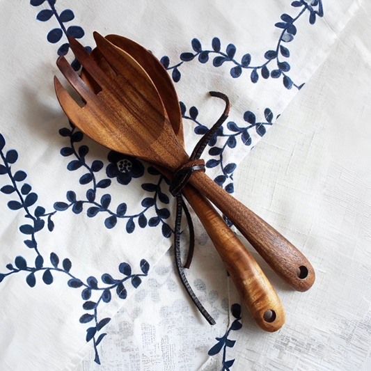 Alvara | Acacia Wood Salad Serving Set