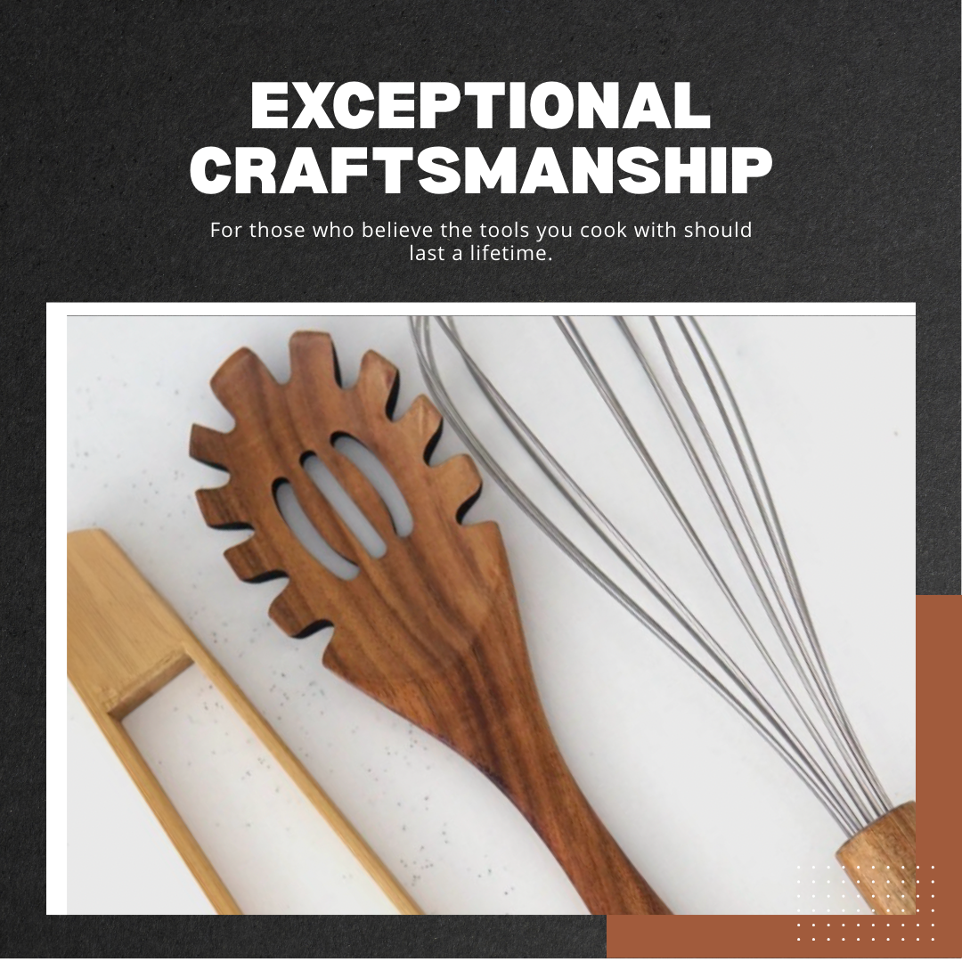 Aviora | 3-Piece Wooden Utensil Set