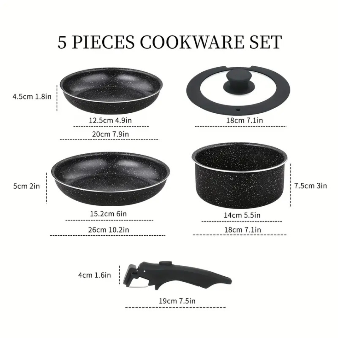 CeramiLux | 12-Piece Ceramic Cookware Set