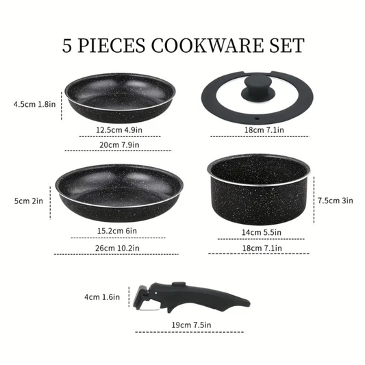 CeramiLux | 12-Piece Ceramic Cookware Set