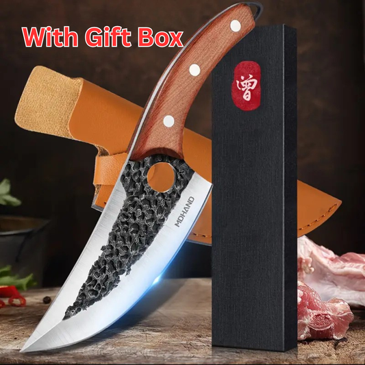 IronEdge | Hand-Forged Chef Cleaver with Sheath