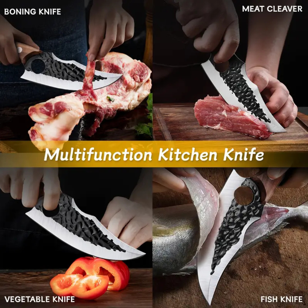 IronEdge | Hand-Forged Chef Cleaver with Sheath