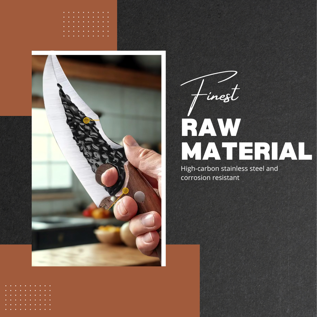 IronEdge | Hand-Forged Chef Cleaver with Sheath