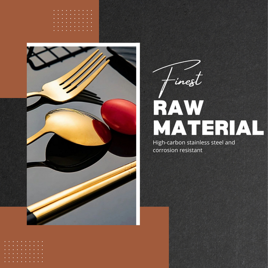 Travora | 4-Piece Stainless Steel Travel Cutlery Set with Box