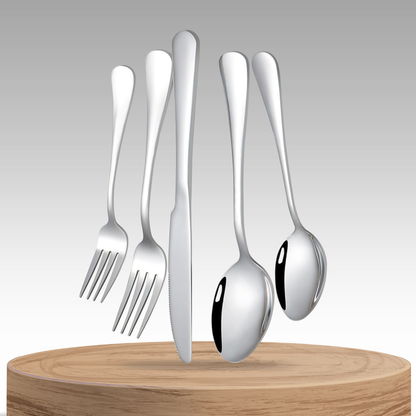 Silvara | 30-Piece Stainless Steel Cutlery Set
