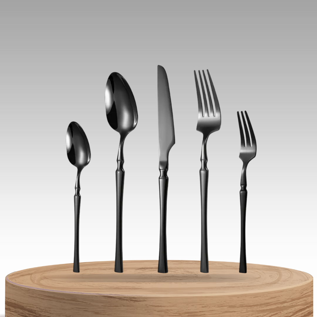 SilvaCraft | 30-Piece Premium Steel Dining Collection