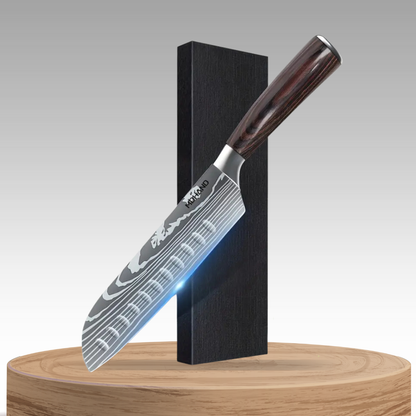 PureBlade | Hardwood Handle Santoku Knife