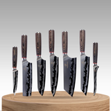 MidnightWood | 7-Piece Premium Kitchen Knife Set
