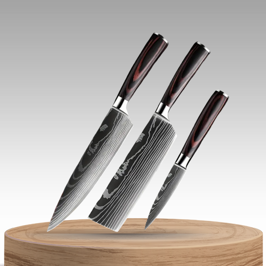 ApexTrio | High-Carbon Steel Kitchen Knife Set