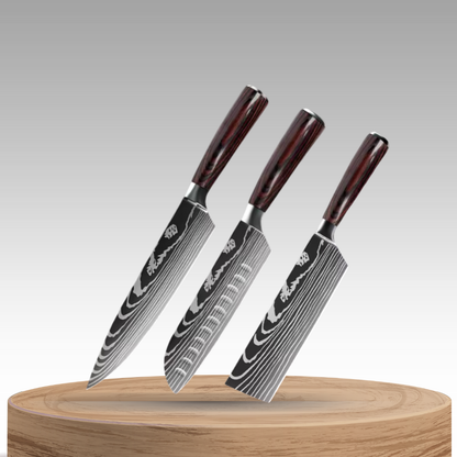 Zenrai | 3-Piece Master Chef Knife Set