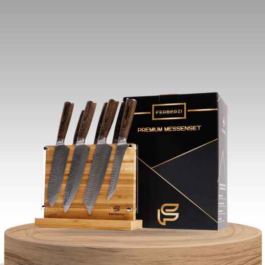 DuneLine | 7-Piece Professional Knife Set with Modern Block