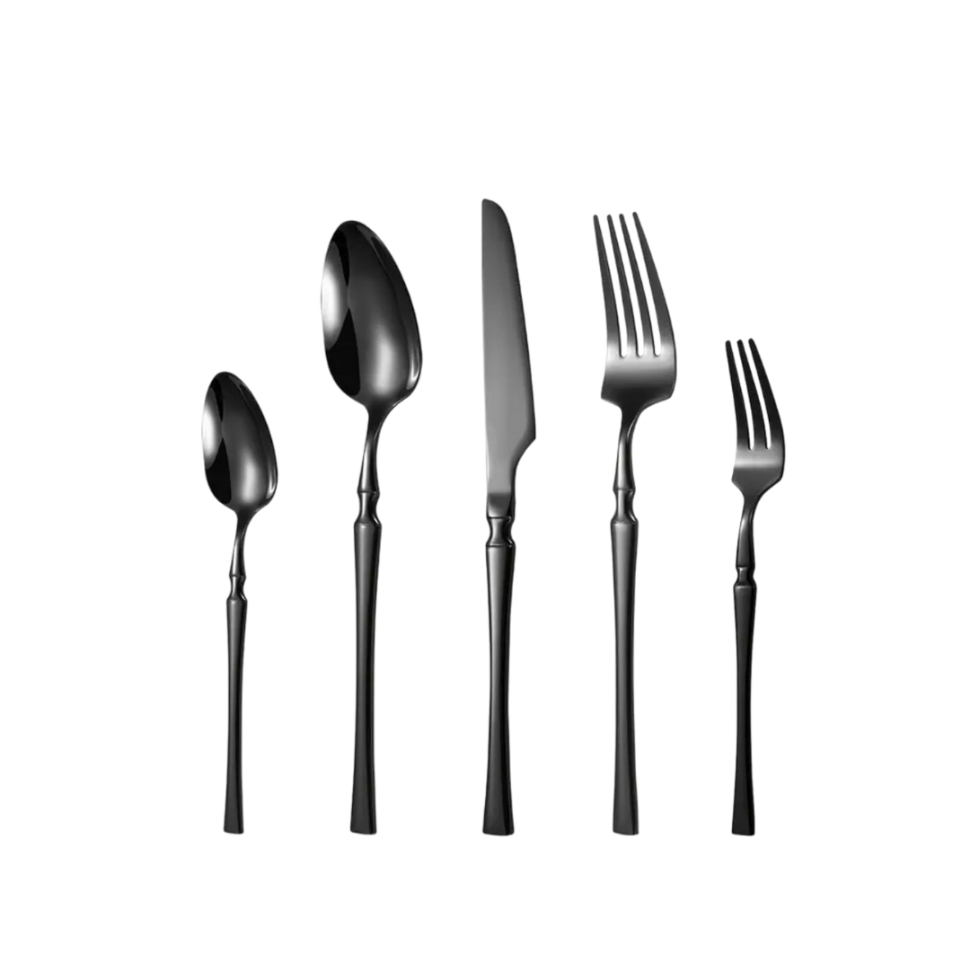 SilvaCraft | 30-Piece Premium Steel Dining Collection