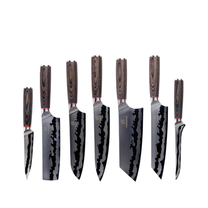MidnightWood | 7-Piece Premium Kitchen Knife Set
