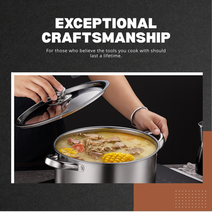Culina | 8-Piece Stainless Steel Cookware Set