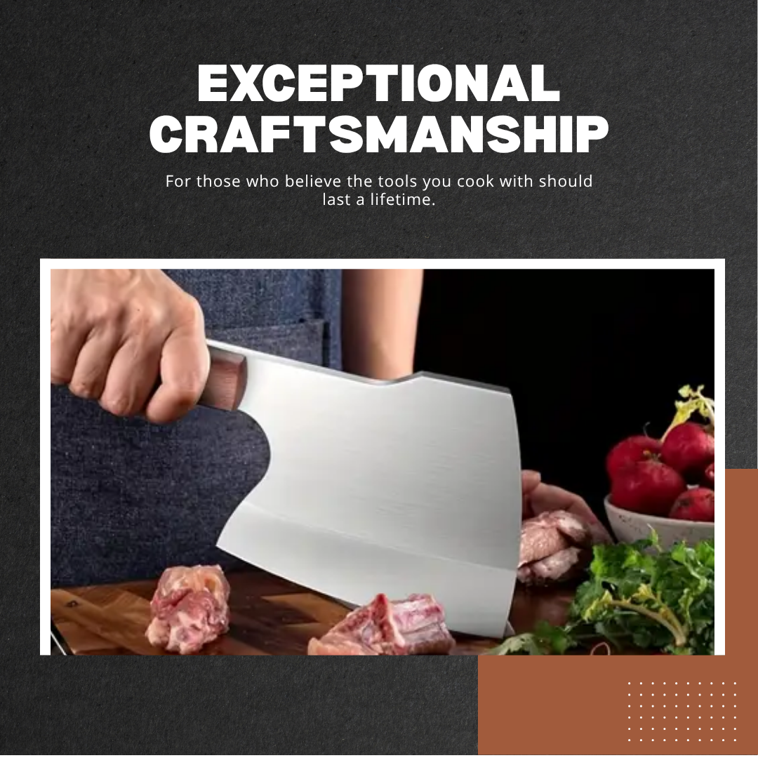 TitanSlice | Heavy-Duty Kitchen & BBQ Butcher’s Knife