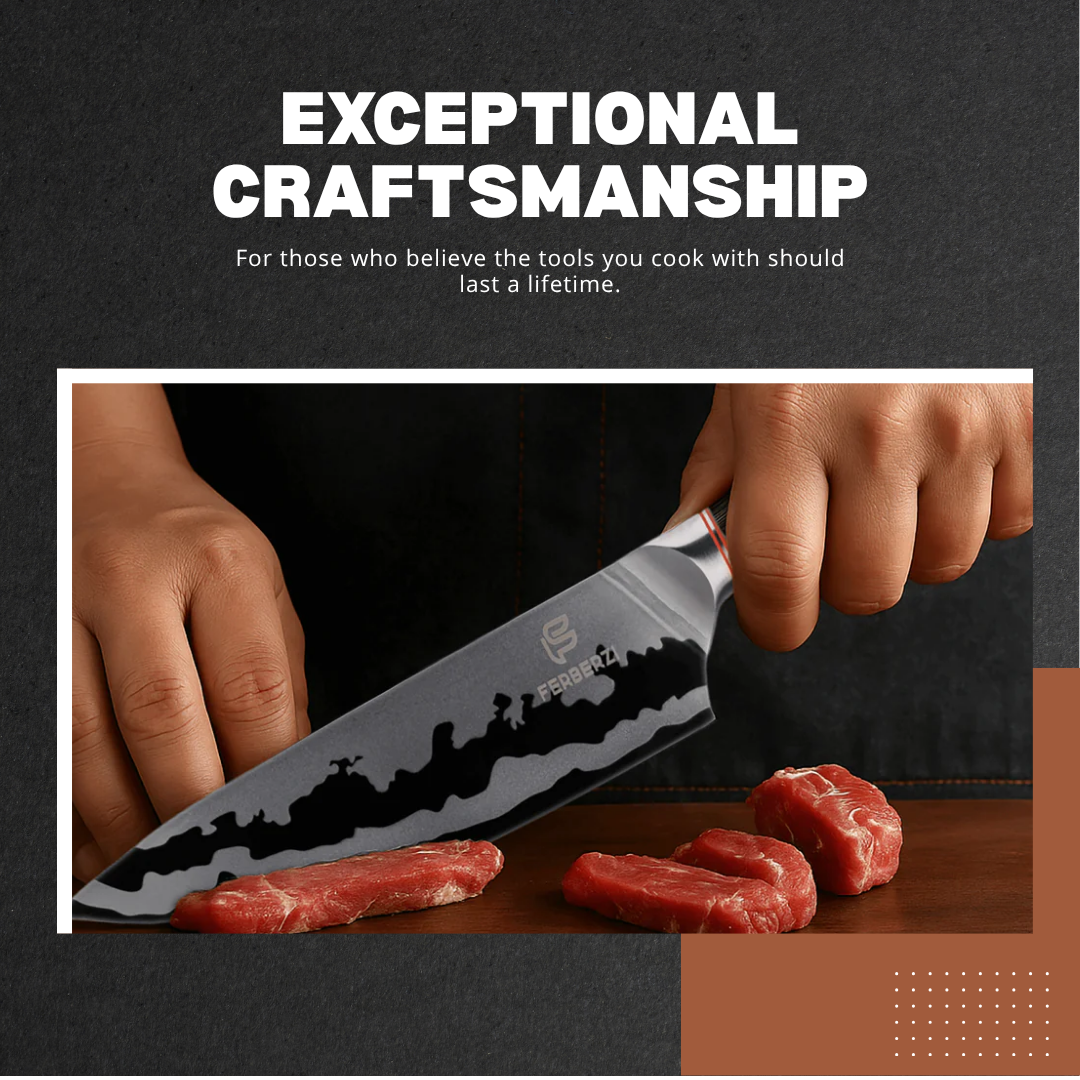 MidnightWood | 7-Piece Premium Kitchen Knife Set
