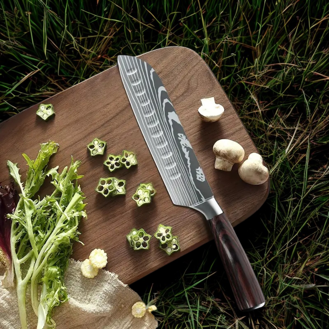 PureBlade | Hardwood Handle Santoku Knife