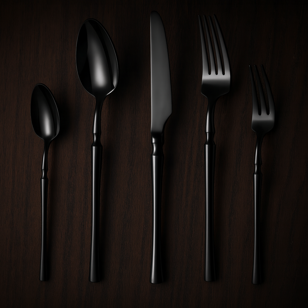 SilvaCraft | 30-Piece Premium Steel Dining Collection