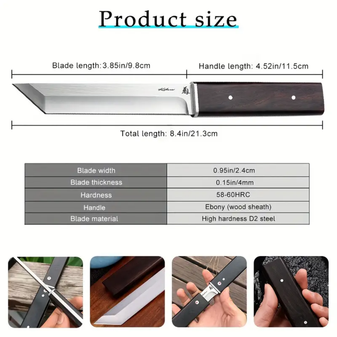 ForgeRyu | Hardwood-Handle Survival Katana Knife