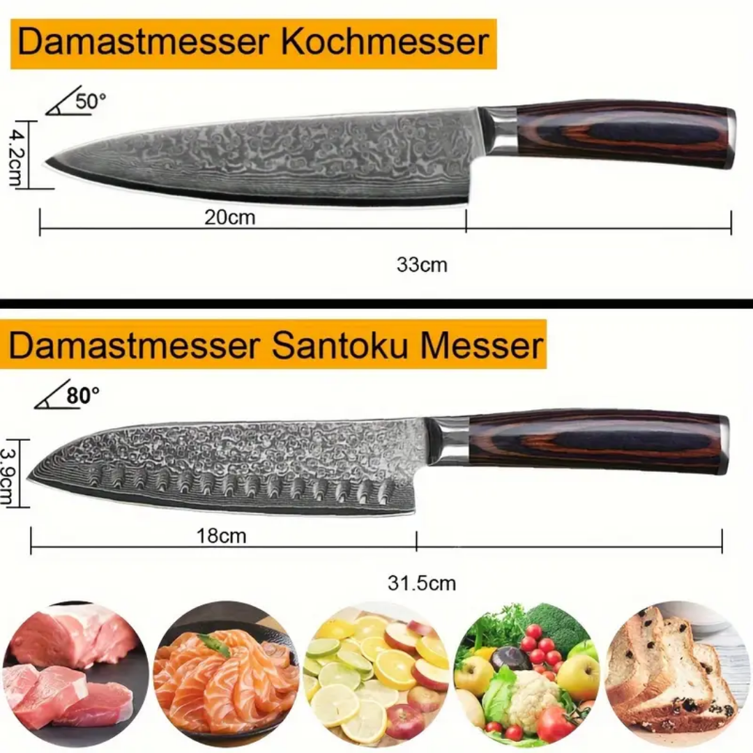 Fyntra | Elite Kitchen Knife Steel Set