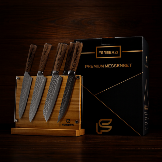 DuneLine | 7-Piece Professional Knife Set with Modern Block