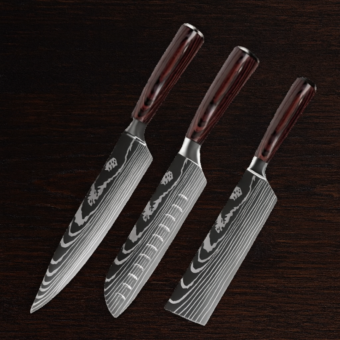 Zenrai | 3-Piece Master Chef Knife Set