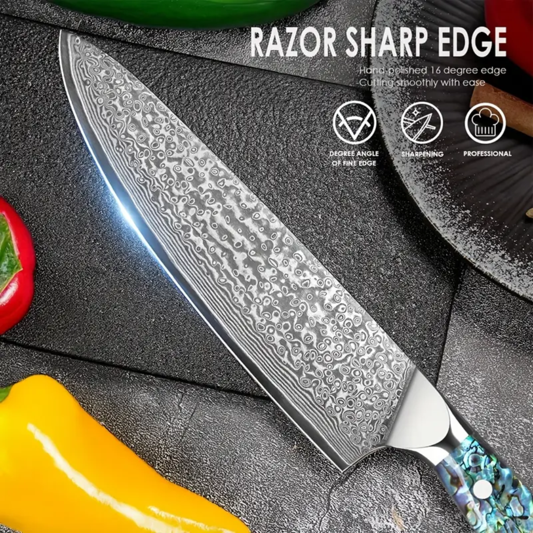 Kyzeno | Damascus Steel Chef Knife
