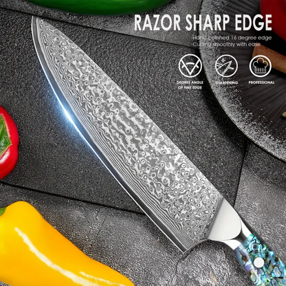 Kyzeno | Damascus Steel Chef Knife