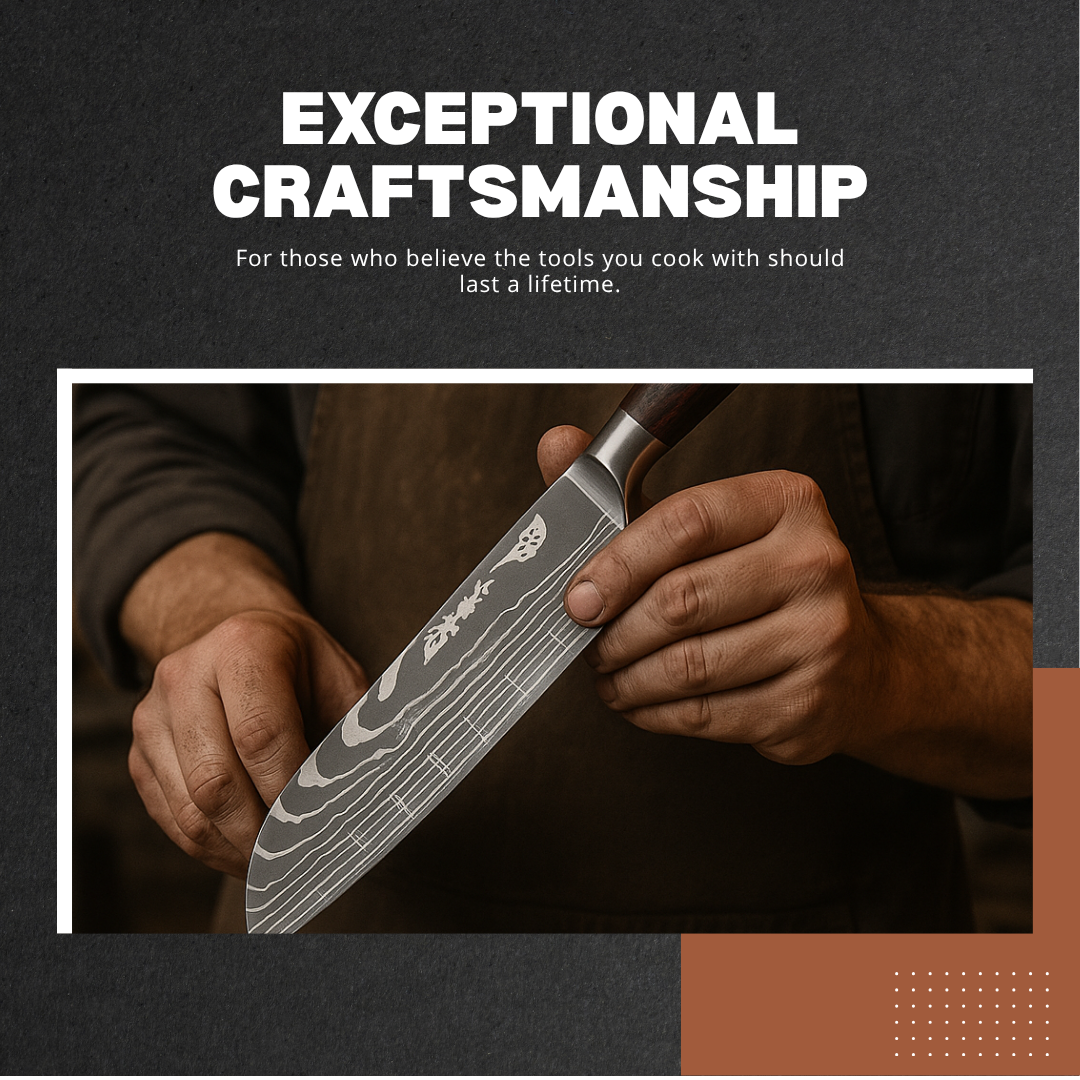 PureBlade | Hardwood Handle Santoku Knife