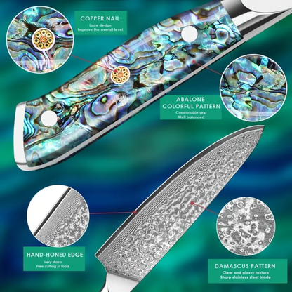 Kyzeno | Damascus Steel Chef Knife