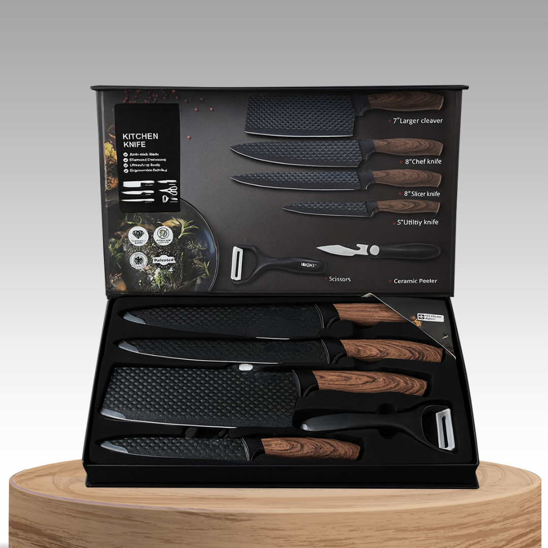 Culinaire | Premium 6-Piece Stainless Steel Kitchen Knife Set