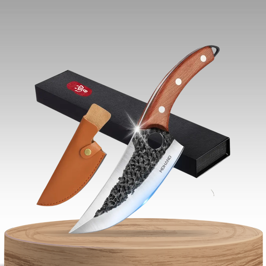 IronEdge | Hand-Forged Chef Cleaver with Sheath