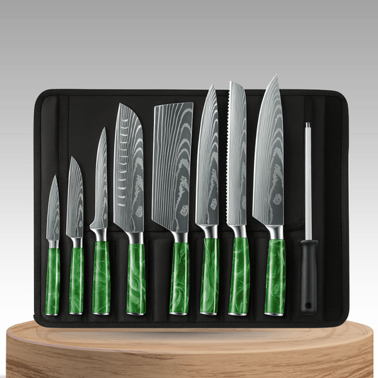 Novara | 8-Piece Portable Stainless Steel Kitchen Knife Set