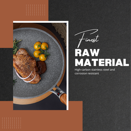 Maivora | Non-Stick Maifan Stone Frying Pan with Lid