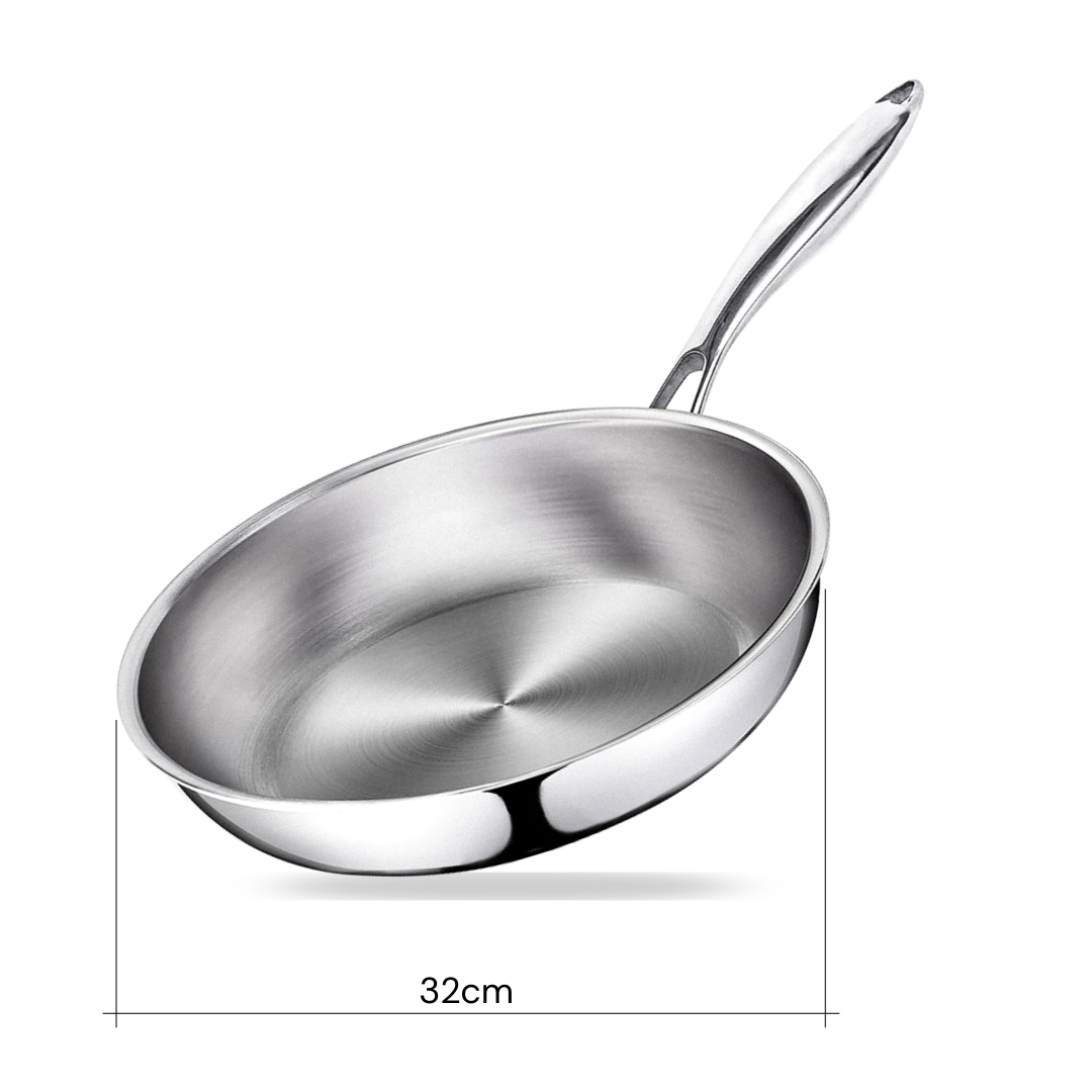 Culinara | 3-Layer Stainless Steel Non-Stick Frying Pan