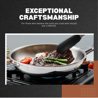 Culinara | 3-Layer Stainless Steel Non-Stick Frying Pan