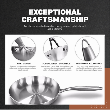 Veritas | 3-Piece Tri-Ply Stainless Steel Cookware Set