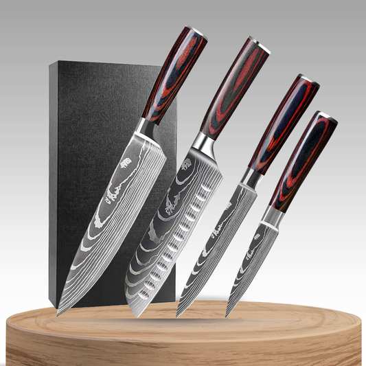 Kensho | 4-Piece Japanese Hand-Forged Chef Knife Set