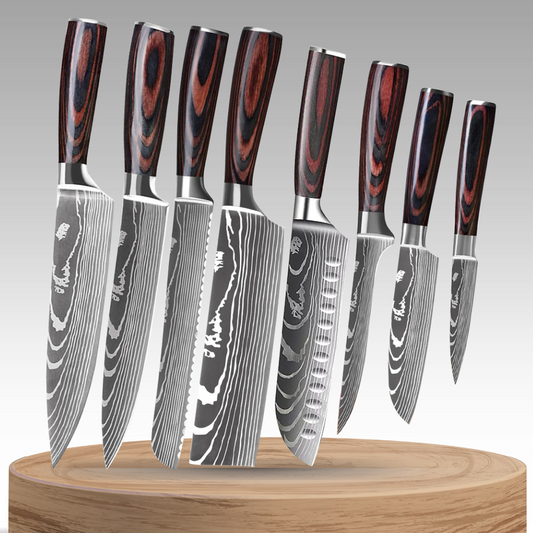Solvara | 8-Piece German Stainless Steel Kitchen Knife Set