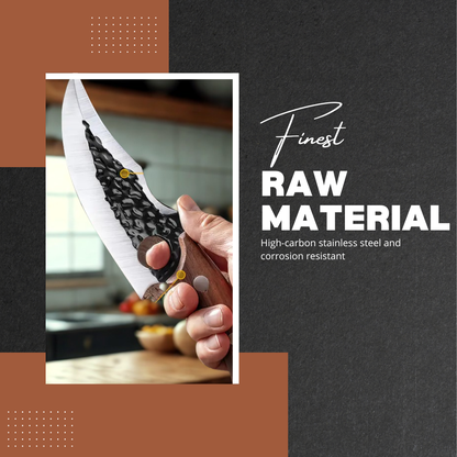 IronEdge | Hand-Forged Chef Cleaver with Sheath