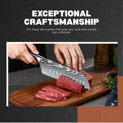 Novara | 8-Piece Portable Stainless Steel Kitchen Knife Set